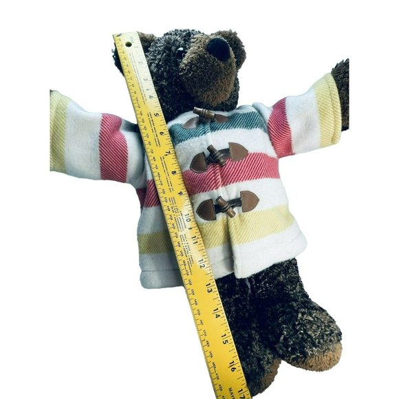 L.L. Bean Brown Soft Plush Stuffed Teddy Bear w Trapper Jacket 17” Toy Possible - Picture 7 of 12